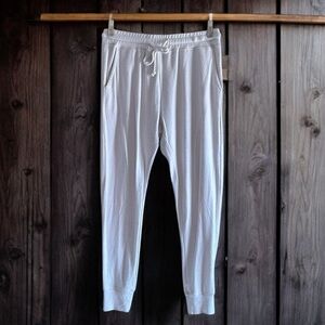 🤑 10/$100 Mono B cream off white elastic waist jogger athletic sweat pants M